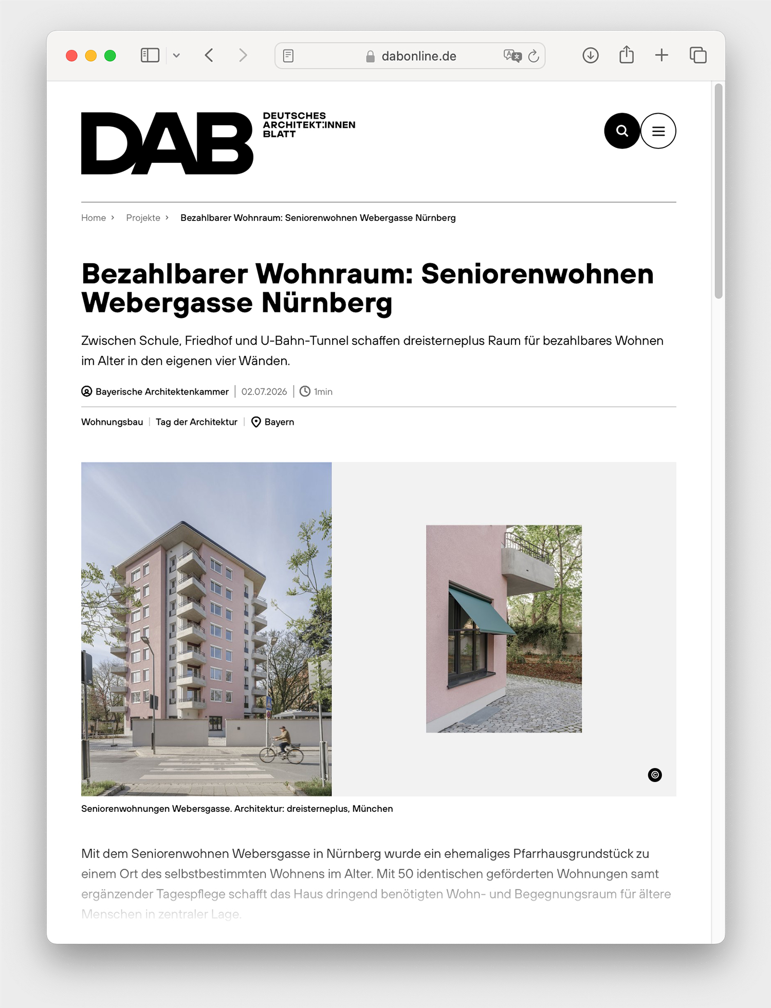 Webersgasse Nürnberg im DAB